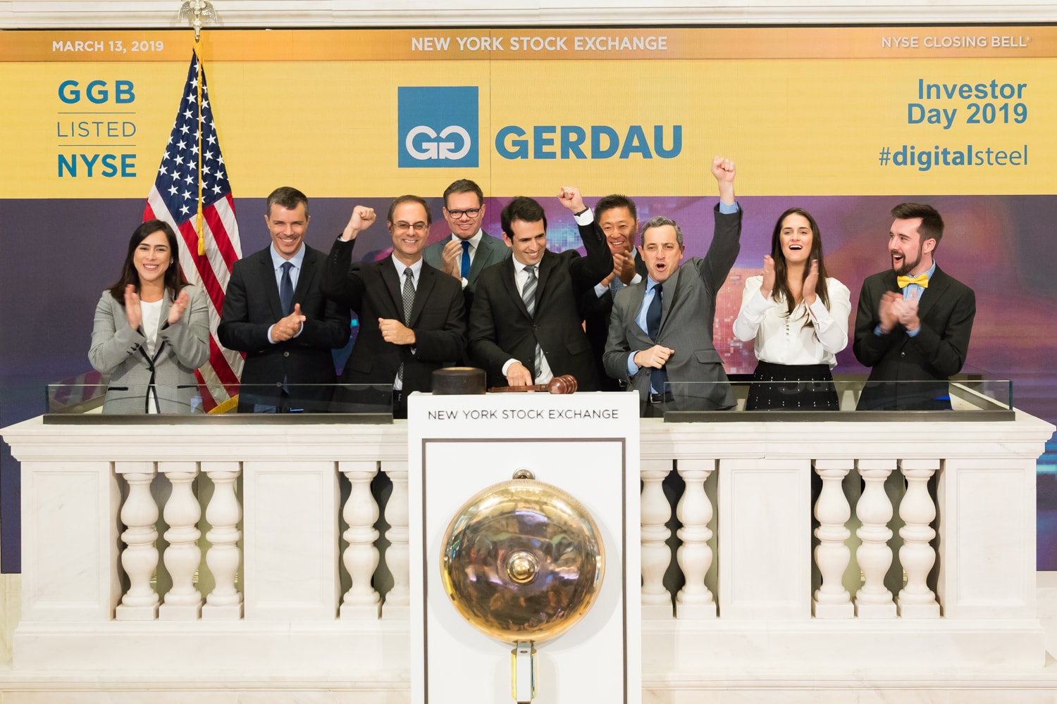 Gerdau celebra 20 años de actuación en la Bolsa de Nueva York